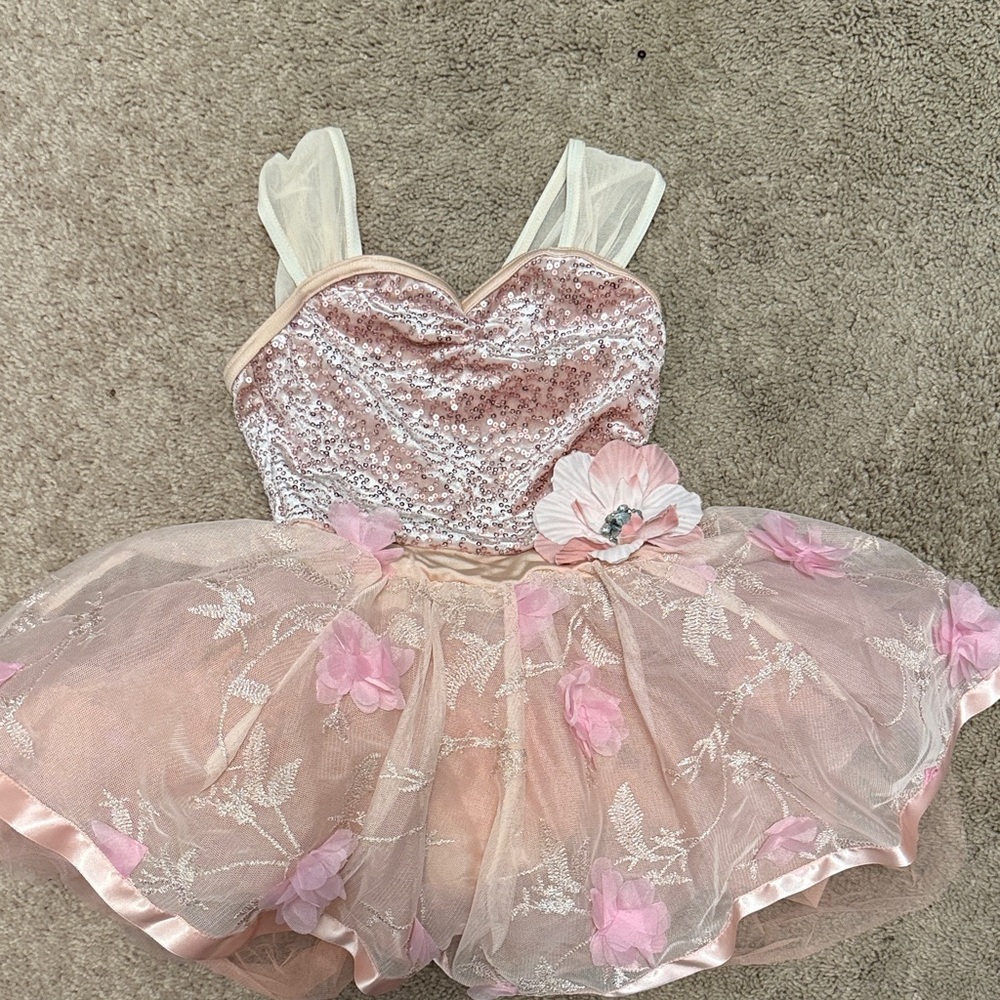 Weissman Pink Sequin Floral Kids Costume